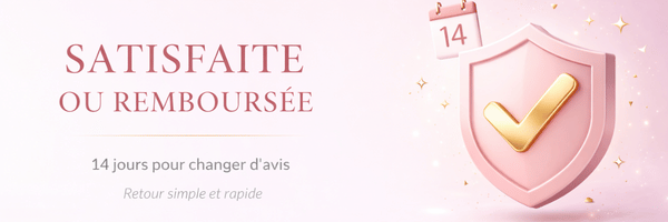 Garantie satisfaite ou remboursée 14 jours cosmétiques Velvéas